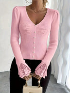 Skylar | Ribbed V-Neck Top