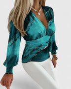 Loravine | Elegant V-Neck Top